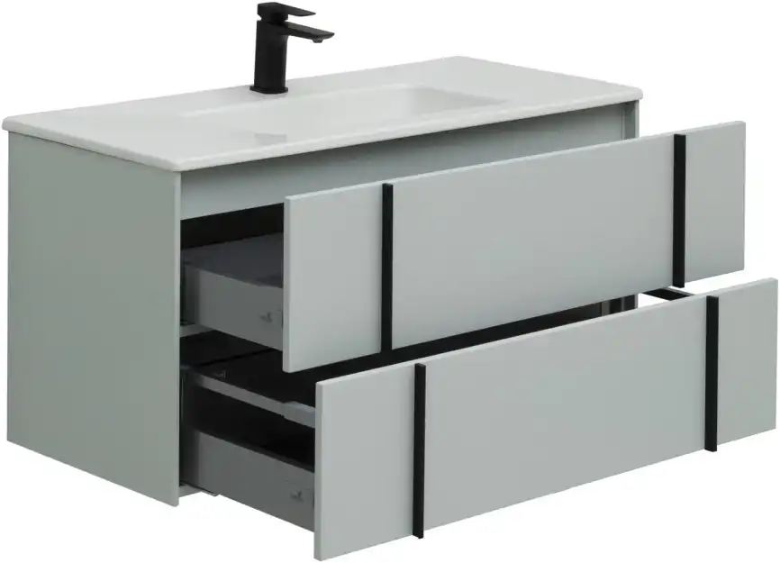 Тумба под раковину Allen Brau Reality 100 1.32007.PWM папирус матовый фото 6