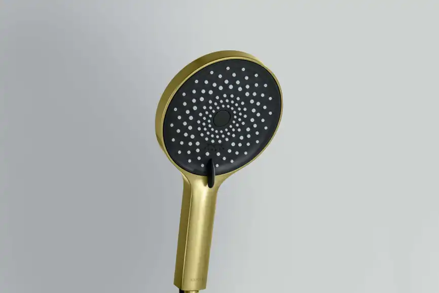 Душевая лейка Aquatek Лугано AQ2201BG, Золото шлифованное фото 4