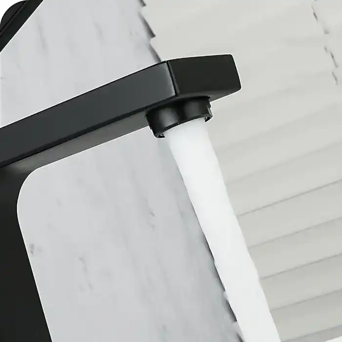 Смеситель для раковины Gappo G1017-6, Черный матовый фото 6