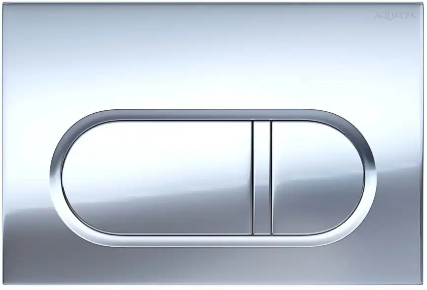 Кнопка смыва Aquatek KDI-0000043, Хром Глянцевый фото 1