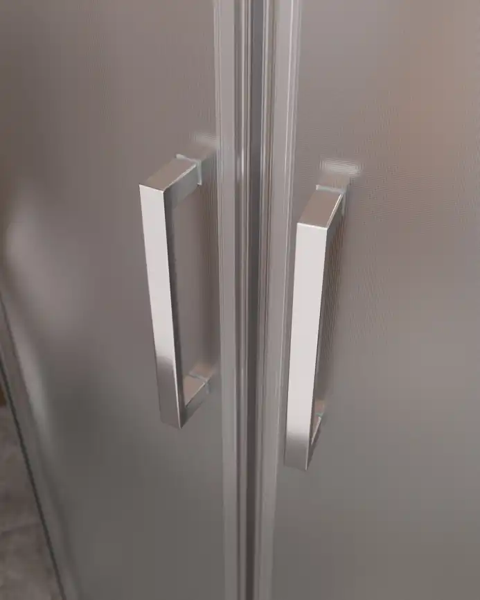 Душевой уголок CEZARES MOLVENO-R-2-90-P-Cr стекло Матовое рифленая, профиль Хром фото 2