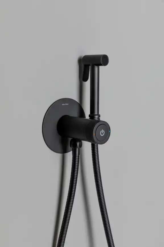 Смеситель с гигиеническим душем Allen Brau Liberty 5.33005-31 (с внутренней частью) черный матовый фото 9