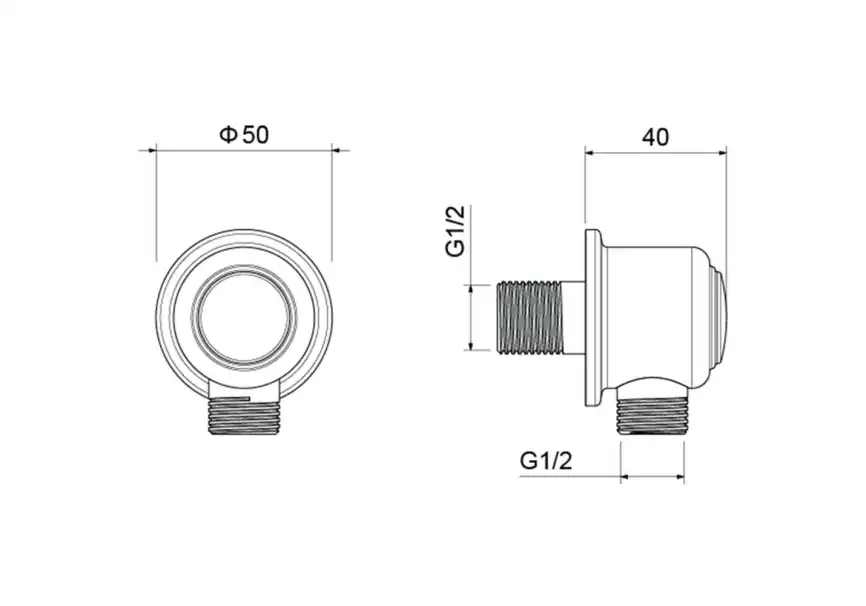 Шланговое подключение Aquatek КЛАССИК AQ2461MB, Черный матовый фото 2