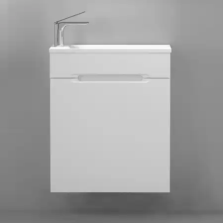 Тумба под раковину Jorno MODUL 60 Mol.01.60/P/W/JR Белая фото 2