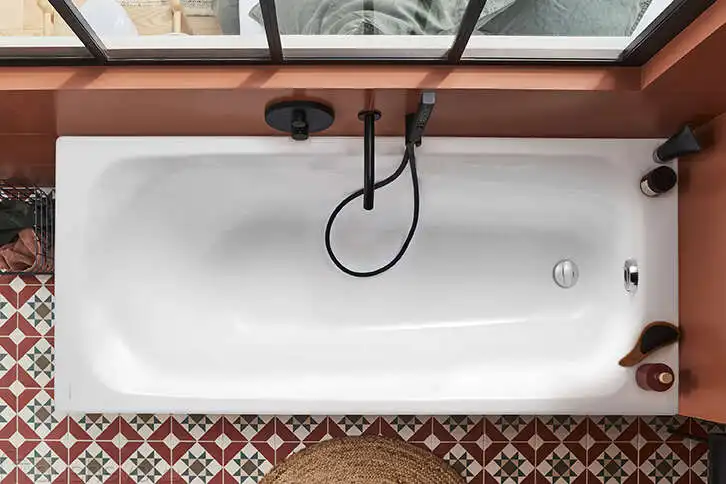 Чугунная ванна Jacob Delafon Melodie 170x70 E2922-00 с антискользящим покрытием, Белая фото 2