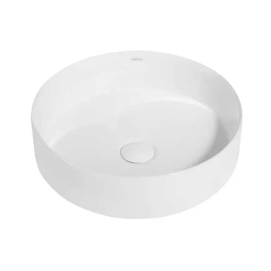 Раковина накладная ABBER BEQUEM 40х40х12 AC2109, круглая, белая фото 1