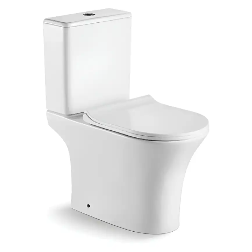 Унитаз-компакт AVS Хорда 813-0007-GW безободковый, белый фото 1