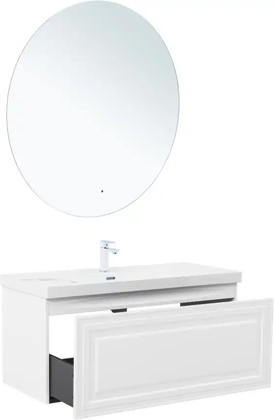 Тумба под раковину Aquanet Агата 110 белый сатин, 345484 фото 6