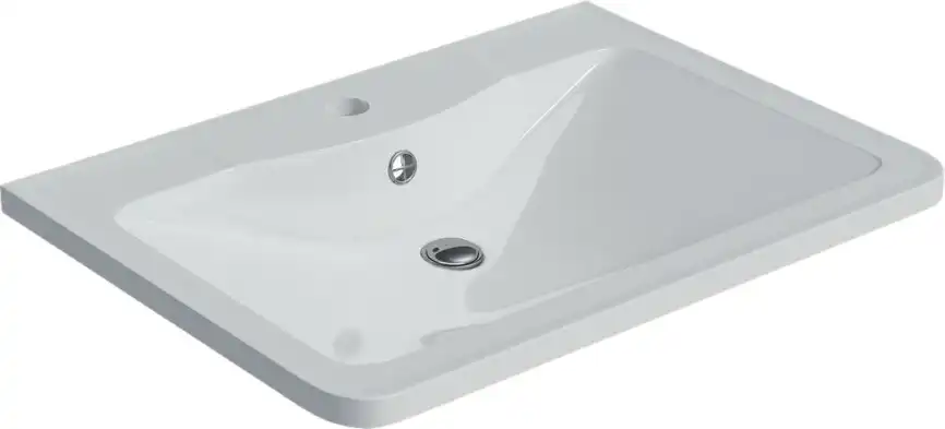 Тумба под раковину Grossman Адель 60 напольная, белая глянцевая (106007) фото 6