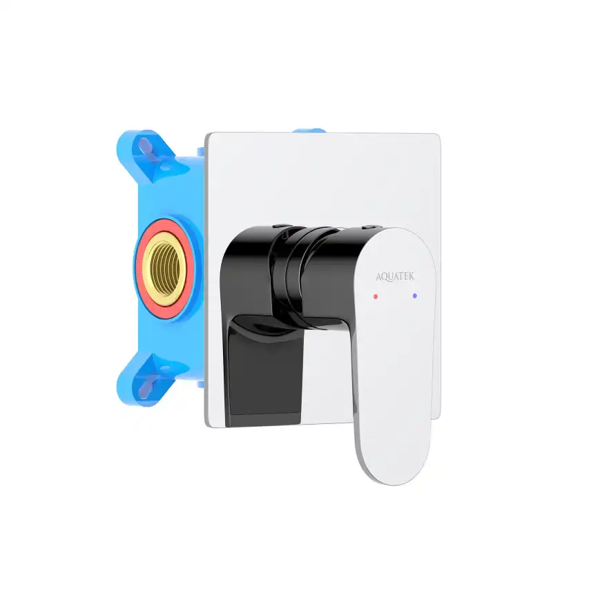 Смеситель для душа Aquatek Оберон AQ1266CR встраиваемый, с внутренней частью, Хром фото 1