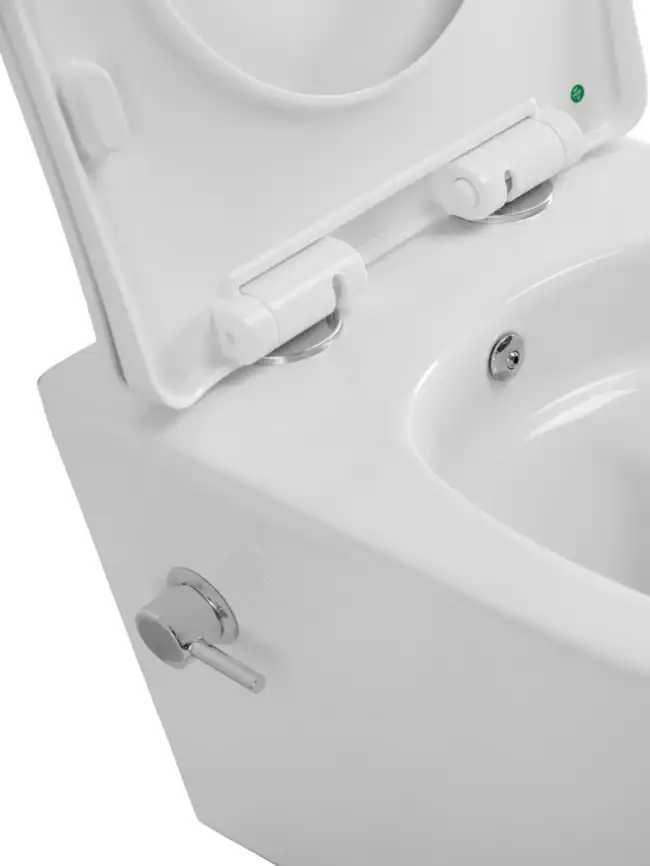 Унитаз подвесной BelBagno MARINO BB7026CH-TOR-BS/SC с сиденьем, функцией биде и смесителем фото 4