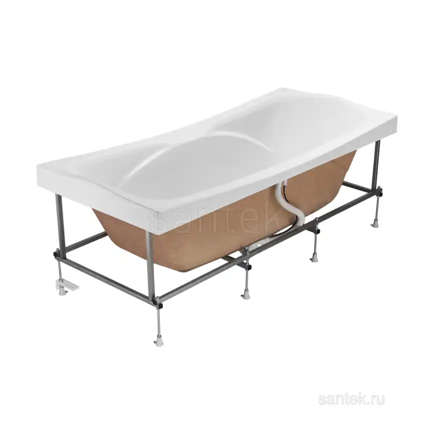 Акриловая ванна Santek Корсика 180х80 1WH111981 прямоугольная, Белая фото 6