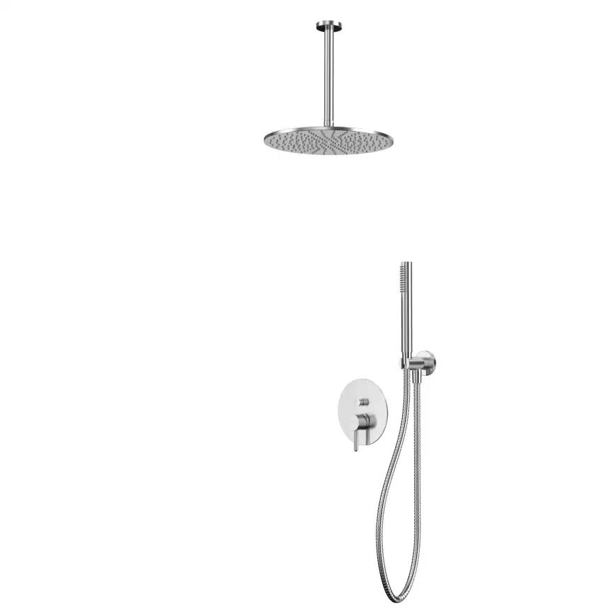 Душевая система для душа WHITECROSS Y brushed nickel YSET12NIB, скрытого монтажа, Никель брашированный фото 1