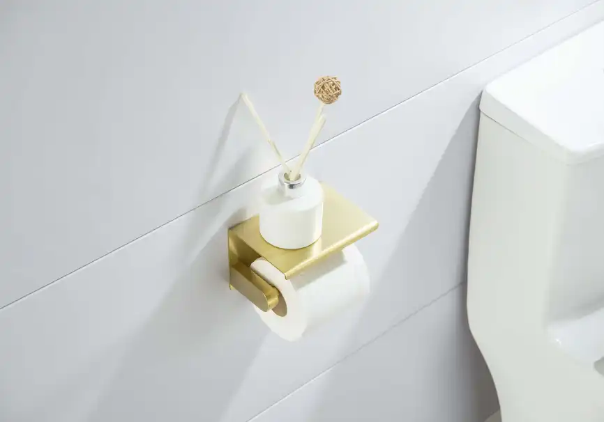 Держатель туалетной бумаги Aquatek Европа AQ4939BG, Золото матовое фото 3