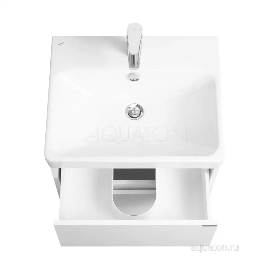 Тумба под раковину Aquaton Сканди 55 1A251701SD010 подвесная цвет, белый фото 4