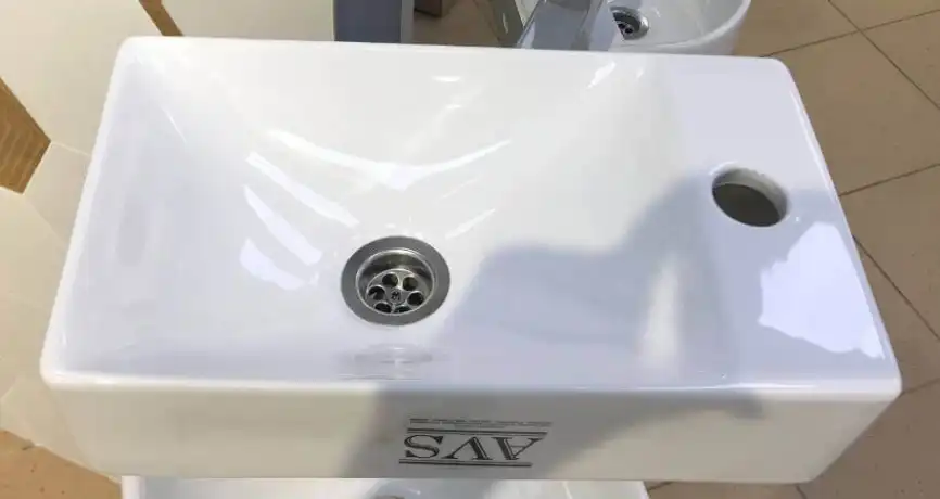 Рукомойник AVS Лина 38х22 L, белая фото 3