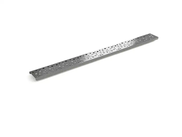 Душевой лоток PlastBrno 85 см, DESIGN 5 SZA5850 с перфарированной решеткой, цвет хром фото 3