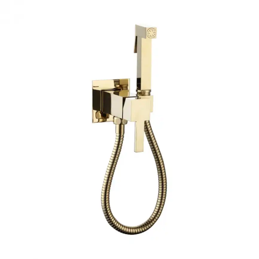 Гигиенический душ со смесителем CeramaLux KBS/002, цвет светлое золото фото 1