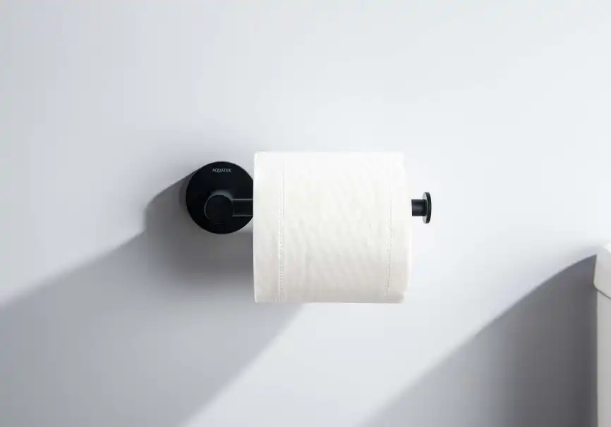 Держатель туалетной бумаги Aquatek Европа AQ4108MB, Черный матовый фото 3