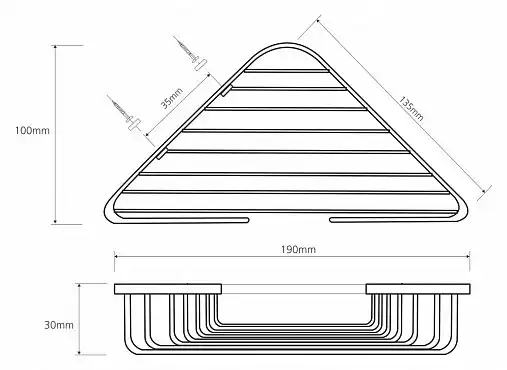 Угловая полочка для мыла 17 см BEMETA CYTRO хром 106308172 фото 2