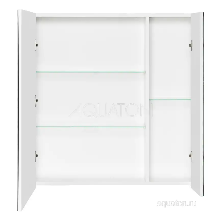 Зеркало-шкаф Aquaton Беверли 80 1A237102BV010  цвет, белый глянец фото 2