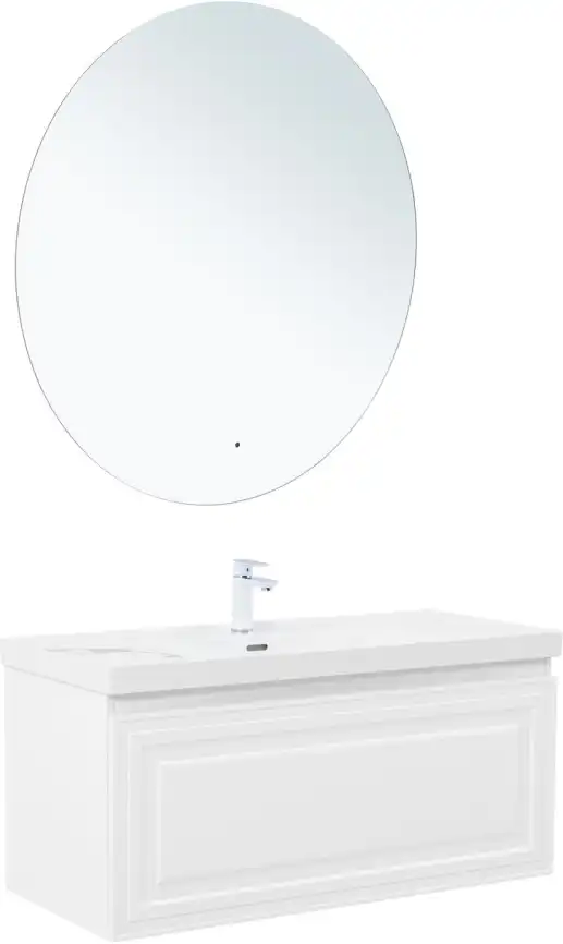 Тумба под раковину Aquanet Агата 110 белый сатин, 345484 фото 7