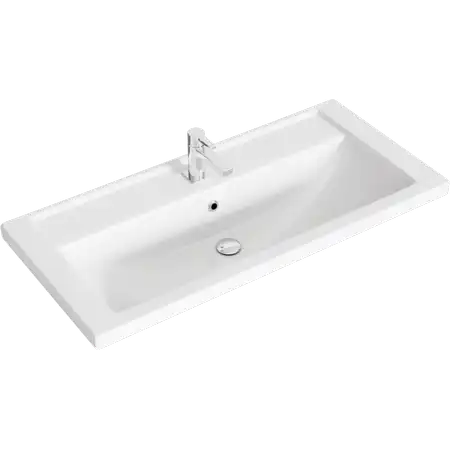 Тумба с раковиной напольная Aqwella Manchester 100 см, MAN01103, цвет Белый фото 2