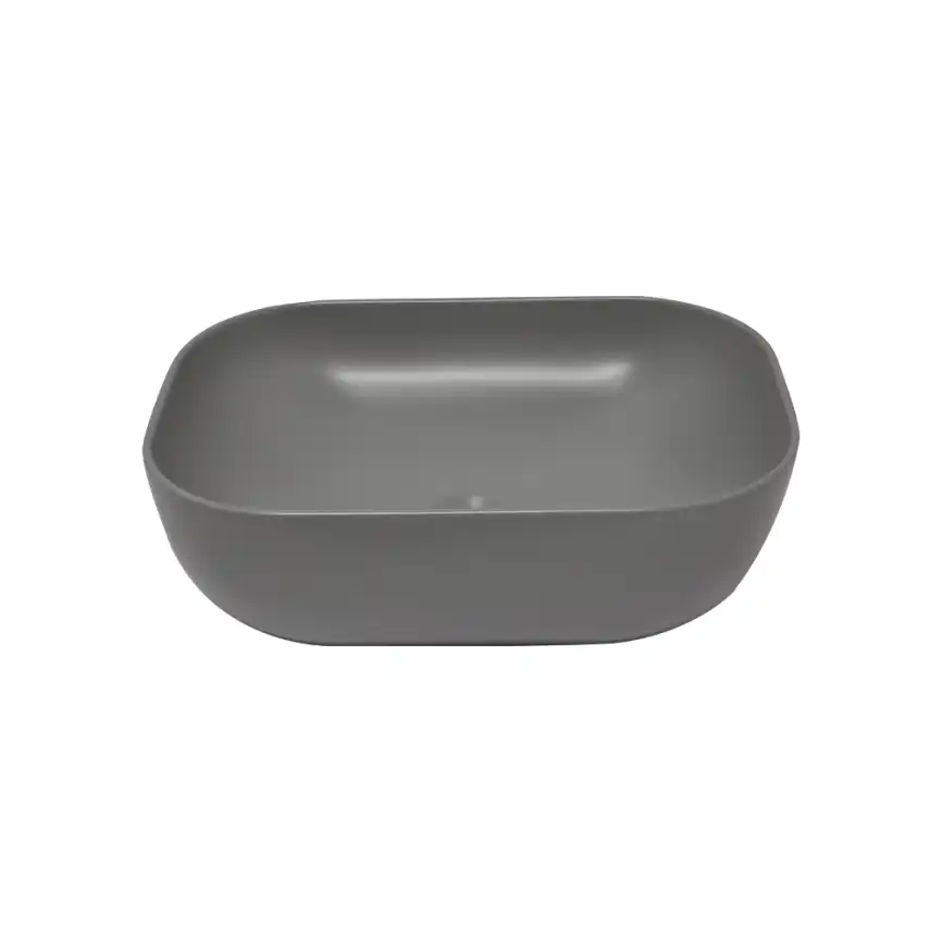 Раковина AVS Клара 51x40 серая матовая с донным клапаном фото 2