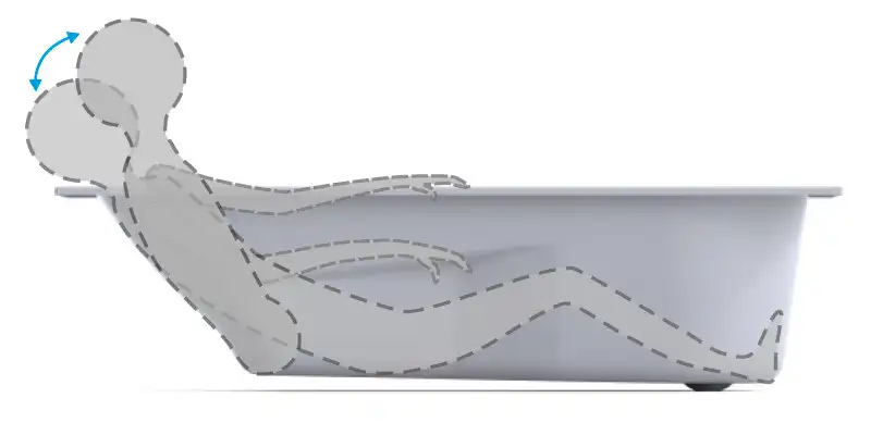 Акриловая ванна Riho Lazy 170х75 L левосторонняя B080001005 фото 7