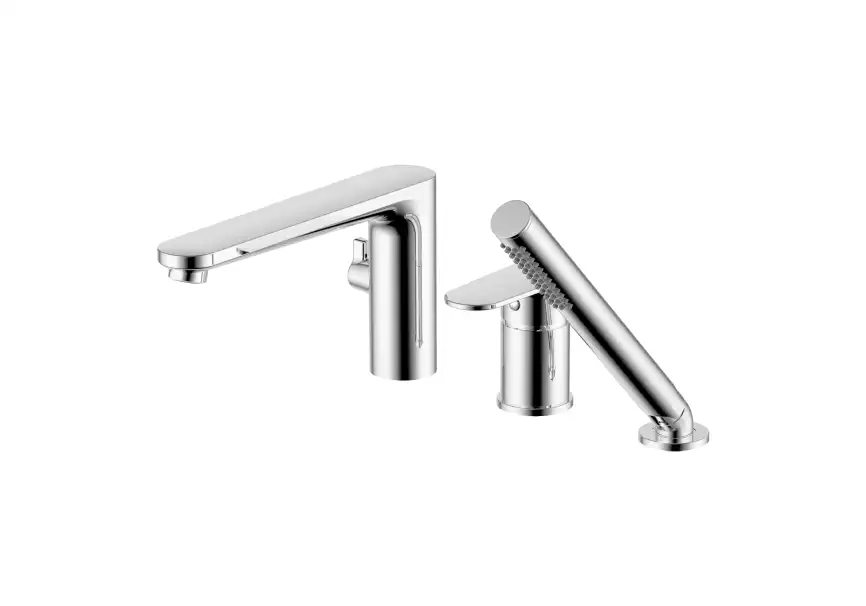 Смеситель на борт ванны Aquatek Ника AQ1848CR, Хром фото 3