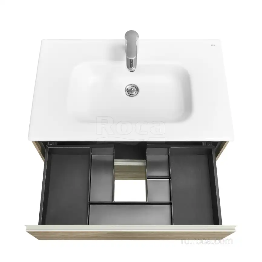 Тумбы под раковину Roca Ona 80 A857630511 подвесная, цвет, Вяз темный фото 9
