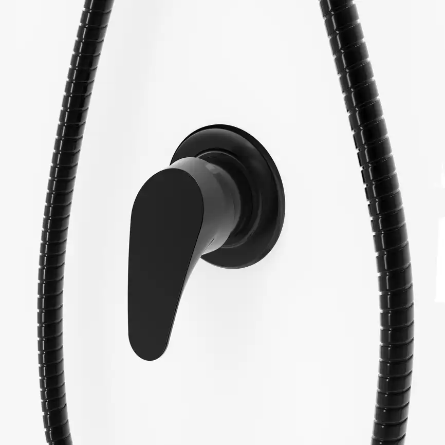 Душевая кабина Loranto NEO 100х100 CS-21800-100, низкий поддон, цвет профиля черный фото 7