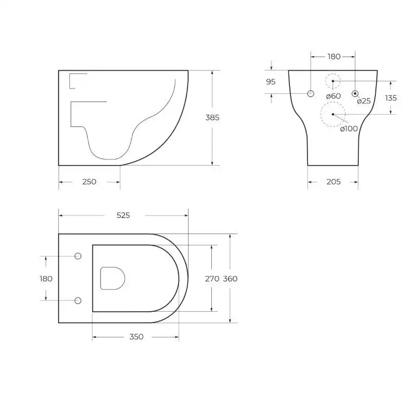 Подвесной унитаз BelBagno ONDA BB066CHR, безободковый, Белый фото 6