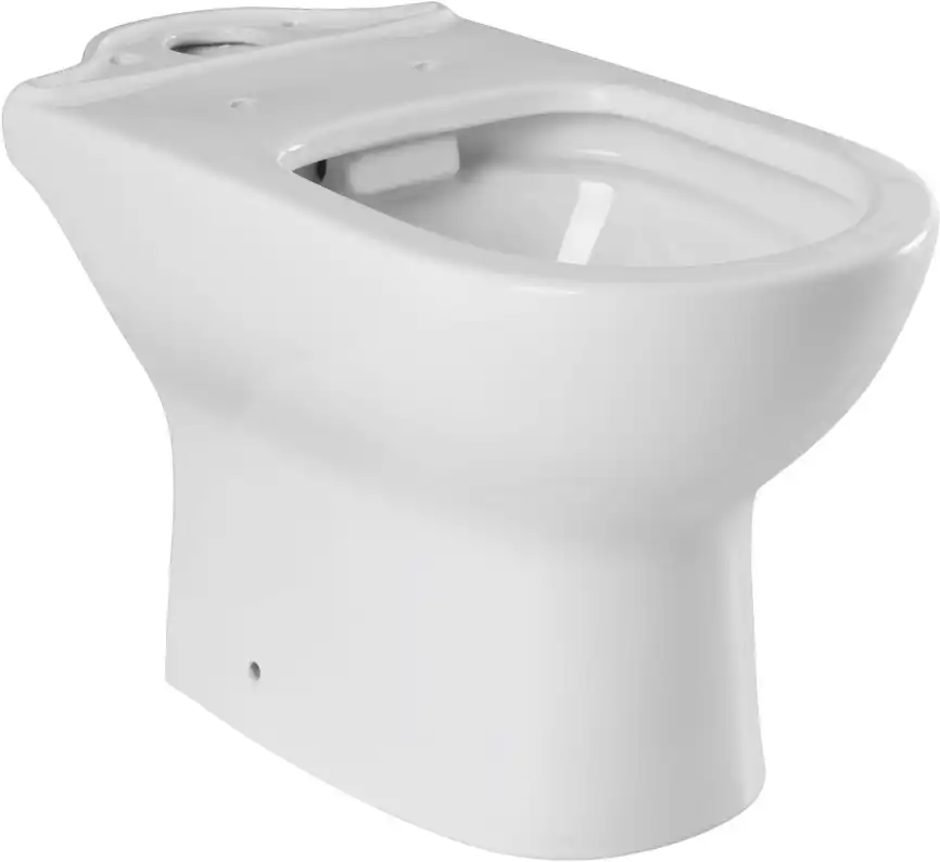 Чаша напольного унитаза Aquanet Ray-C с сиденьем микролифт, белый фото 4