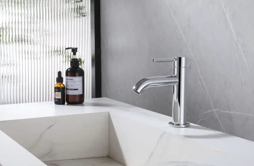 Смеситель для раковины Abber Wasser Kreis AF8110, однорычажный, цвет Хром фото 2