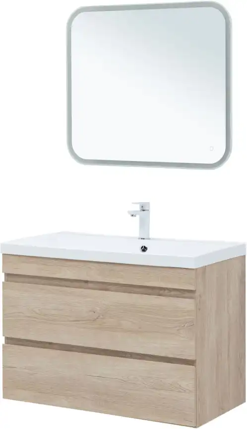 Тумба под раковину Aquanet Нота New 90 дуб светлый 334199 фото 10