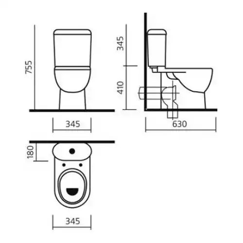 Унитаз- компакт Sanita Luxe Art с сиденьем микролифт ()ARTSLCC01040622 фото 3