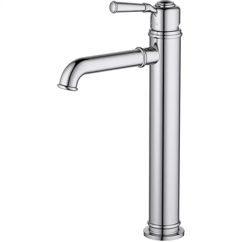 Смеситель для накладной раковины Aquatek Классик AQ1504CR, однорычажный, высокий, Хром фото 1