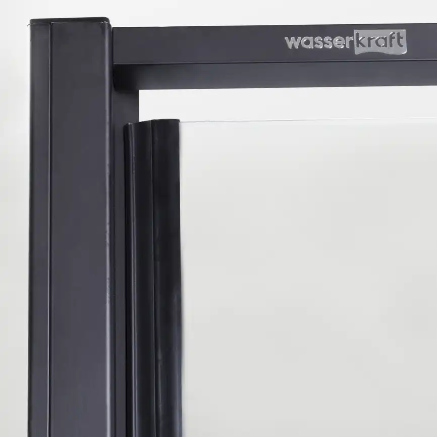 Душевой уголок WasserKRAFT Elbe 74P 120х90 74P07 профиль Черный стекло Прозрачное фото 5