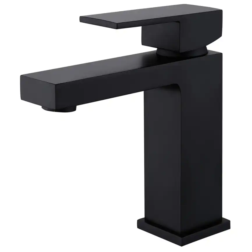 Смеситель для раковины Abber Daheim AF8210B, однорычажный, цвет Черный матовый фото 1