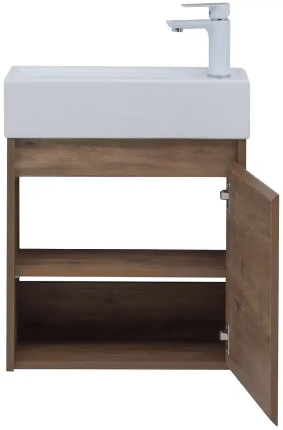 Тумба под раковину Aquanet Nova Lite 50 дуб рустикальный (1 дверца) 298855 фото 5