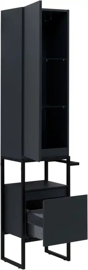 Шкаф-пенал Allen Brau Priority 40 1.31006.AM L антрацит матовый фото 4