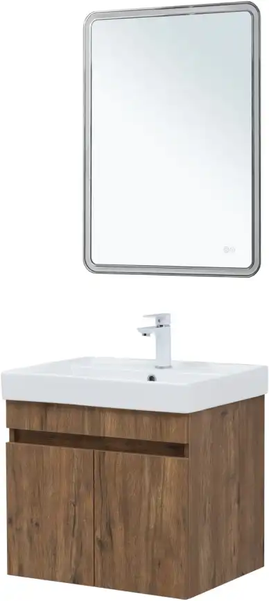 Тумба под раковину Aquanet Оптима 60 дуб рустикальный , 344795 фото 11