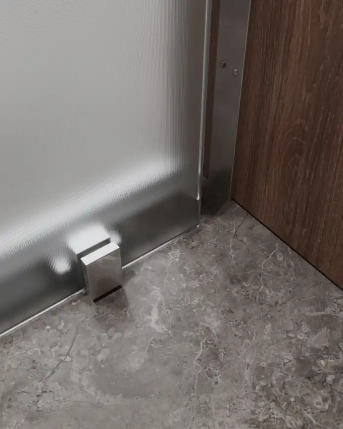 Душевая дверь CEZARES MOLVENO-BF-1-130-P-Cr стекло Матовое рифленая, профиль Хром фото 4