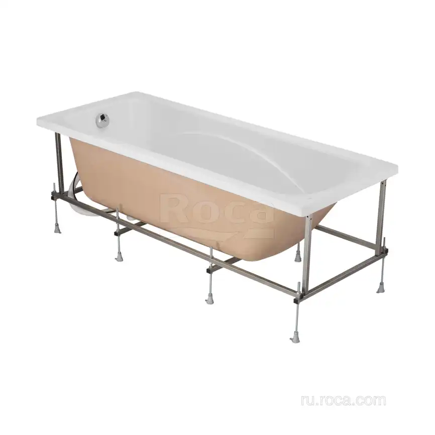 Акриловая ванна Roca LINE 170х70 ZRU9302924 прямоугольная, Белая фото 7