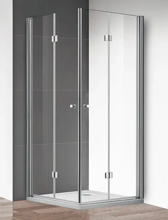 Душевой уголок CEZARES ECO-O-AS-2-100-C-Cr стекло Прозрачное, профиль Хром фото 4