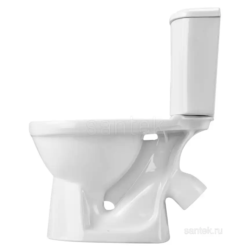 Унитаз-компакт Santek Бореаль с диагональным выпуском, стандарт- 2 реж., дюропласт, антивсплеск, микролифт 1WH302146 фото 4