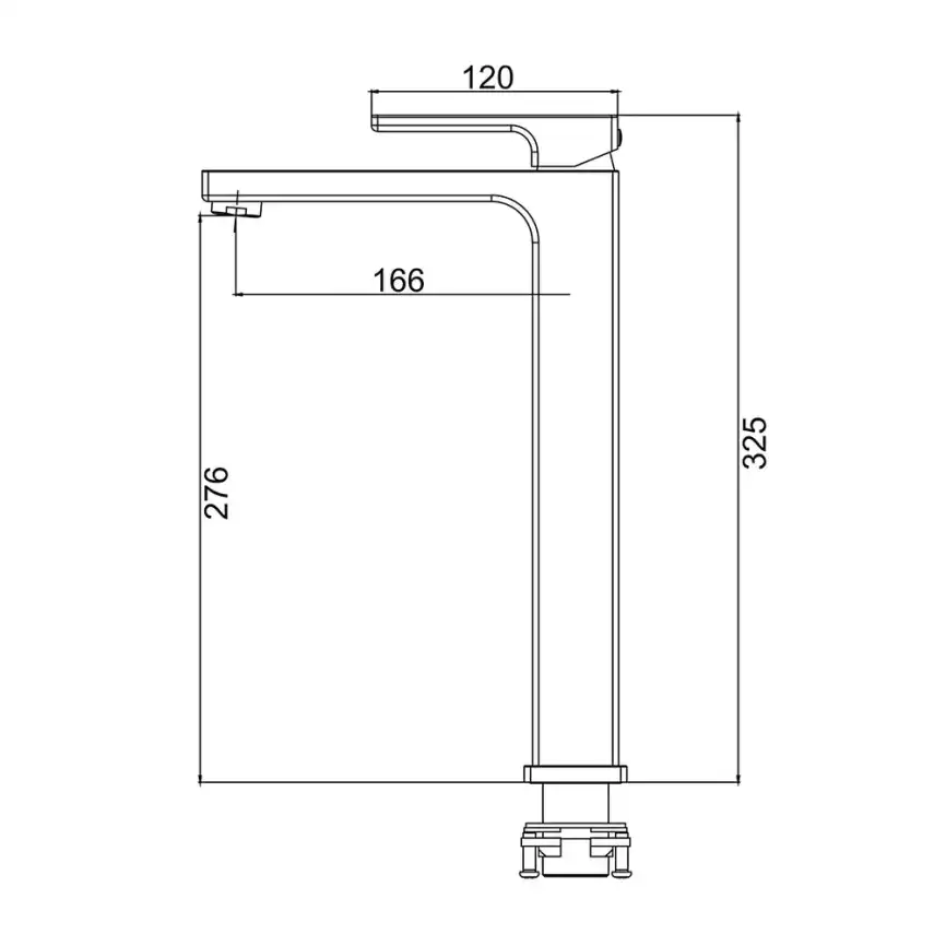 Смеситель для раковины Gappo G1017-62 высокий, Черный матовый фото 8