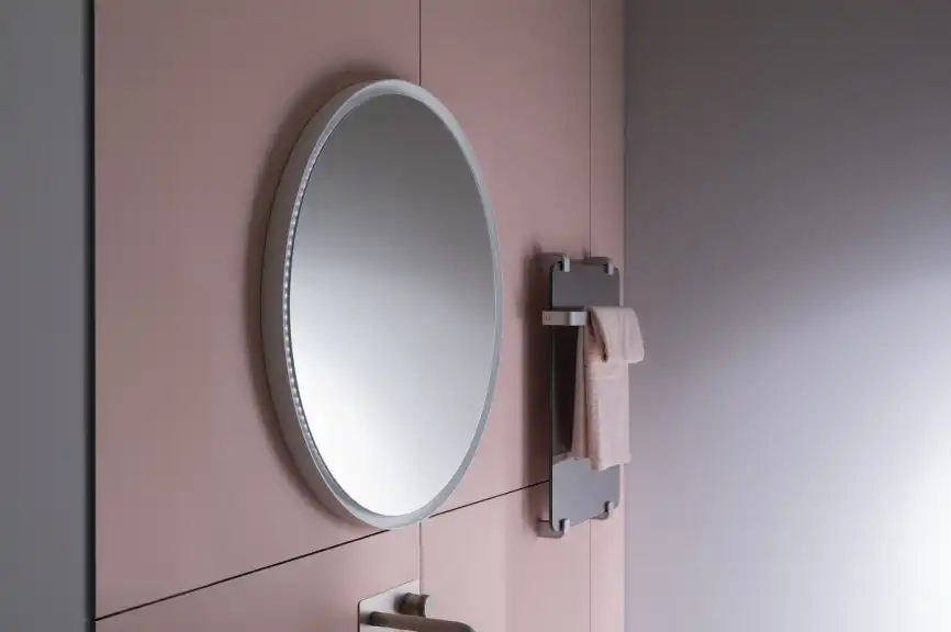 Зеркало Allen Brau Infinity 80х80 1.21017.WT с подстветкой, сенсорный выключатель, Белый фото 5