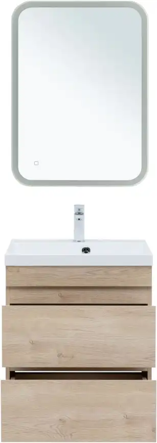 Тумба под раковину Aquanet Нота New 60 дуб светлый 334197 фото 7